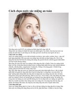 Cách chọn nước súc miệng an toàn