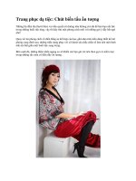 Trang phục dạ tiệc: Chút biến tấu ấn tượng pot