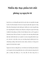 Nhiễm độc thực phẩm bởi chất phóng xạ nguyên tử doc