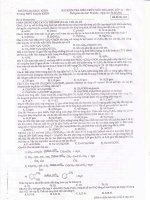 Đề thi thử đại học lần 5 môn hóa học khối phổ thông chuyên - đại học sư phạm Hà Nội ppt