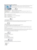 Một số phím tắt cần biết trong Windows pps