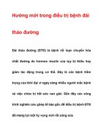 Hướng mới trong điều trị bệnh đái tháo đường docx