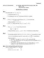 Đề thi chọn học sinh giỏi toán 12 tỉnh Thanh hóa - Đề số 1 ppt