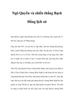Ngô Quyền và chiến thắng Bạch Đằng lịch sử pdf