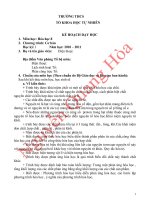 Kế hoạc giảng dạy hóa 8 pdf