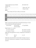 Trung tâm GDTX Chu Văn An - ĐỀ VẬT LÝ 5 doc