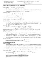 ĐỀ THI THỬ ĐẠI HỌC MÔN TOÁN KHỐI A LẦN THỨ 1 MÔN TOÁN NĂM HỌC 2010 – 2011 TRƯỜNG THPT LÊ LỢI ppt