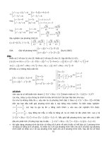 Cẩm nang các phương pháp giải nhanh đề thi ĐH môn Toán - Phần 2 doc
