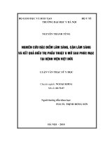 nghiên cứu đặc điểm lâm sàng, cận lâm sàng và kết quả điều trị phẫu thuật u mỡ sau phúc mạc tại bệnh viện việt đức