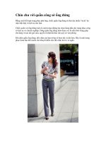 Chỉn chu với quần công sở ống đứng ppsx