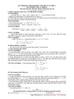 Đề thi thử ĐH môn Toán lần 1 khối D năm 2011 trường thpt Bình Xuyên docx