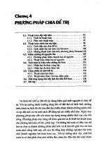 Giáo trình - Một số vấn đề về thuật toán - chương 4 pdf