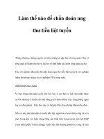 Làm thế nào để chẩn đoán ung thư tiền liệt tuyến ppsx