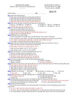 Trường THPT chuyên Huỳnh Mẫn Đạt - đề thi sinh học 11 căn bản (đề số 773) pot