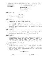 ĐỀ THI HỌC SINH GIỎI MÔN TOÁN 12 TỈNH NGHỆ AN 2009-2010 ĐỀ SỐ 1 pdf