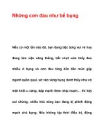 Những cơn đau như bể bụng pptx