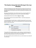 Thủ thuật sử dụng hình nền để trang trí thư mục Windows ppt