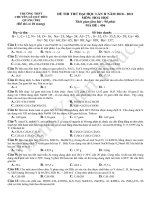 Đề thi thử đại học môn hóa năm 2010 - 2011 lần 2 THPT Chuyên Lê Quý Đôn pps