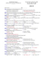 Trường THPT chuyên Huỳnh Mẫn Đạt - đề thi hóa học 12 căn bản (đề số 164) pot