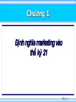 Định nghĩa marketing vào thế kỷ 21 ppt
