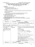 Giáo án đại số 11 học kì 2 trường THPT Nguyễn Huệ