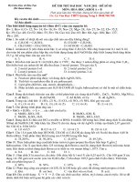 Đề thi thử Đại học hóa - số 5 pot