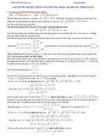 CHUYÊN ĐỀ ÔN THI MÔN TOÁN - PHƯƠNG TRÌNH - BẤT PHƯƠNG TRÌNH - HỆ PHƯƠNG TRÌNH ĐẠI SỐ I potx