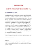 Một Quan Điểm Về Sống Đẹp - CHƯƠNG III DI SẢN ĐỘNG VẬT TÍNH TRONG TA pptx