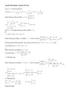 Bài giảng ứng dụng hàm số trong luyện thi ĐH - phần 7 docx