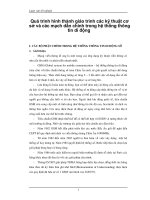 quá trình hình thành giáo trình các kỹ thuật cơ sở và các mạch dẫn chính trong hệ thống thông tin di động p1 potx