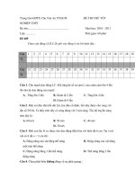 Trung tâm GDTX Chu Văn An - ĐỀ VẬT LÝ 4 doc