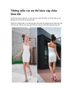 Những mẫu váy ưu thế khoe cặp chân thon dài ppt