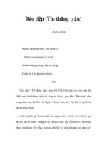 Báo tiệp (Tin thắng trận) doc
