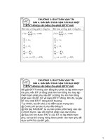 Chương 3: Bài toán vận tải - bài 4 ppt