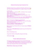 Những thiết lập đáng ghi nhớ của HĐH Window Vista phần 8 ppsx