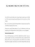 XẠ TRỊ ĐIỀU TRỊ UNG THƯ TỬ CUNG ppt