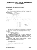 Quá trình ứng dụng vi mạch lập trình số trong bộ chuyển mạch BSC p1 docx