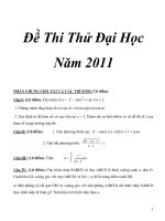 ÐỀ THI THỬ ĐẠI HỌC MÔN TOÁN SỐ 6 potx