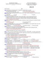 Trường THPT chuyên Huỳnh Mẫn Đạt - đề thi sinh học 12 nâng cao (đề số 129) doc