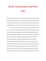 LÀNG NGHỀ TRUYỀN THỐNG HÀ NỘI - Làng làm bánh trưng Thanh Khúc docx