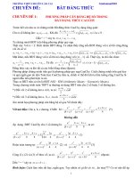 Chuyên đề ôn thi đại học môn toán - Bất đẳng thức pdf