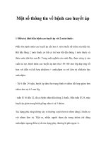 Một số thông tin về bệnh cao huyết áp doc