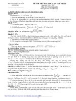 Đề thi thử đại học môn toán năm 2011 trường THPT Hạ Long potx