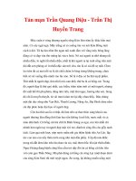 Tản mạn Trần Quang Diệu - Trần Thị Huyền Trang ppt