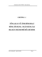 Những giải pháp nhằm góp phần thu hút khách hàng đối với hoạt động cho vay tại ngân hàng thương mại cổ phần Phương Đông chi nhánh Bến Thành