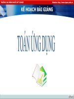 Bài giảng toán ứng dụng: Phương pháp tính docx