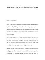 NHỮNG TIẾN BỘ CỦA CÁC GHÉP CƠ QUAN docx