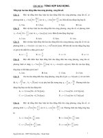Chuyên đề ôn thi đại học môn vật lý - TỔNG HỢP DAO ĐỘNG potx