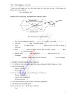 Quá trình hình thành giáo trình chuyên ngành điện tử viễn thông - mạng điện thoại tiếng anh chuyên ngành p2 pps