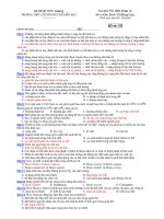 Trường THPT chuyên Huỳnh Mẫn Đạt - Đề thi sinh học 12 nâng cao (đề số 131) pps